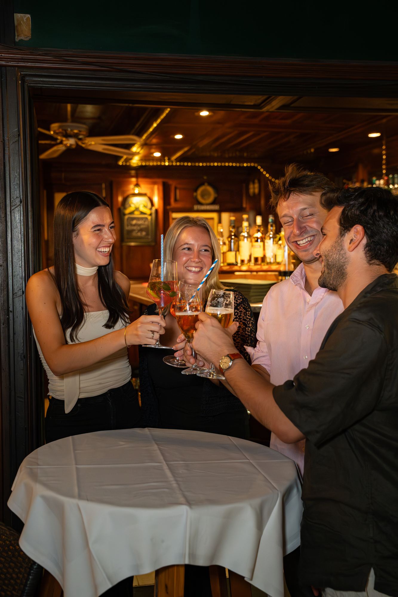 A toast at the table